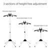 360 Degrees Rotational Ironing Board Adjustable Rods Garment Steamer Rack
