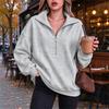 Women's Casual Loose Fit Sweatshirt with Pocket for Workout and Daily Wear