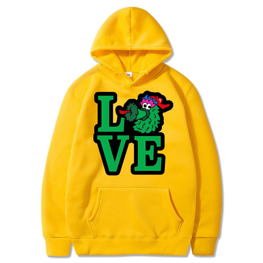 Warm Hoodie Love Printed Solid Color Fashion Street Hoodie Casual Men's and Women's Daily Autumn/Winter New Hoodie