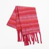 New mohair scarf winter women's high-end color matching striped couple warm thickened scarf shawl