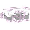 Garden Sofa Set 9 pcs Black Poly Rattan