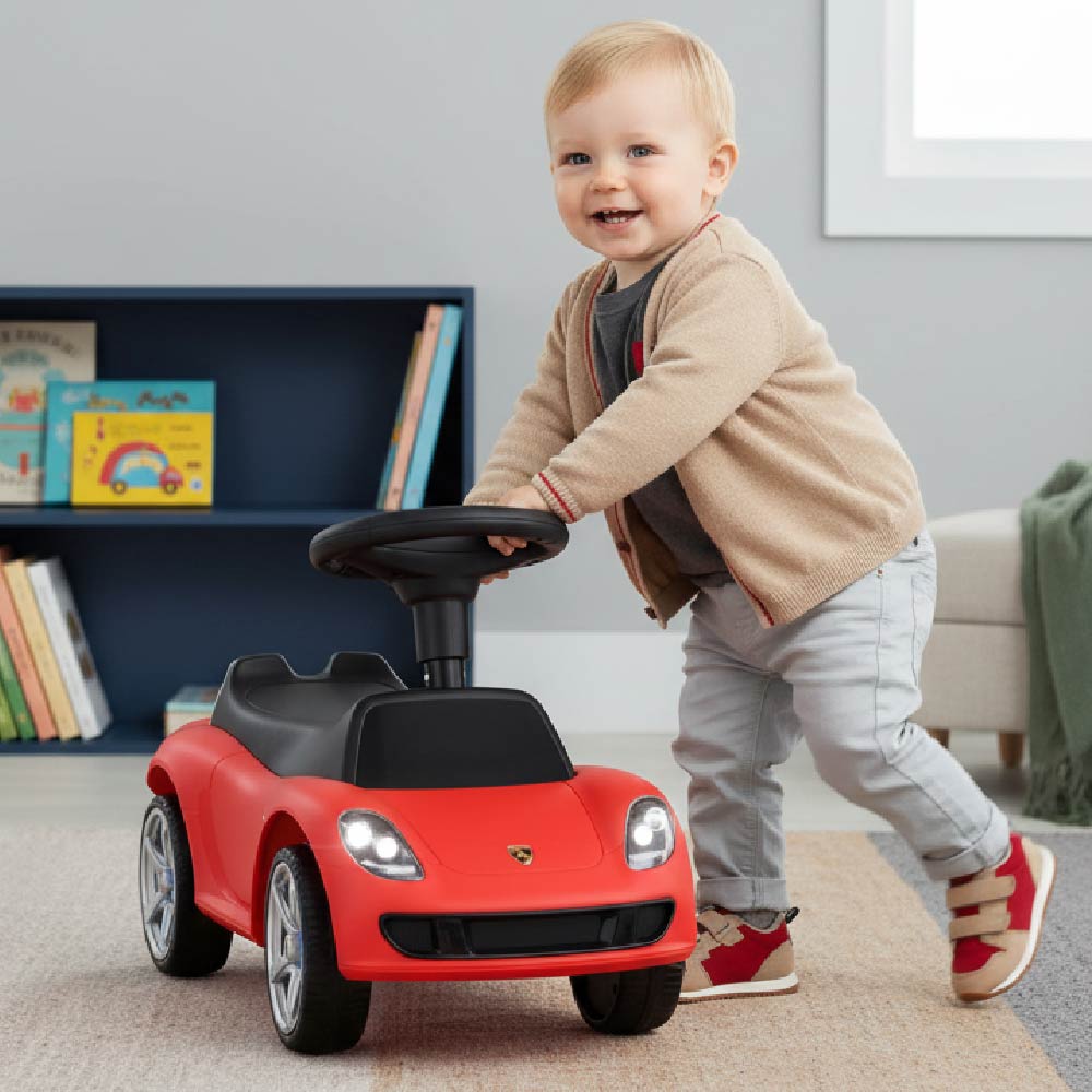 Kids Ride-on Car Light Porsche Carrera GT Red