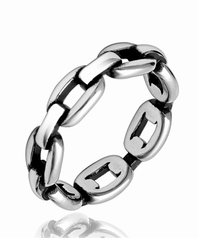 Blancier Open Round Link Bm257R1051 Men'S Ring