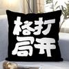 Chinesischer Text Kissen Schlafsaalbettseite Einfaches Modernes Kissen Büro Auto Kissen Abnehmbar und Waschbar
