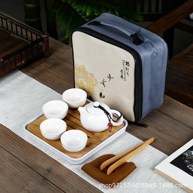 Travel Tea Set, Household Portable Set, Outdoor Souvenir, Chinese New Year Gift