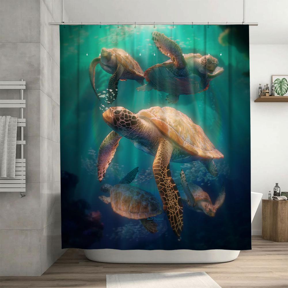 Luxurious Vintage Gold Shower Curtain Waterproof Decorative Bathroom Accessories Home Decor With Lurex Fabric Modern Design For