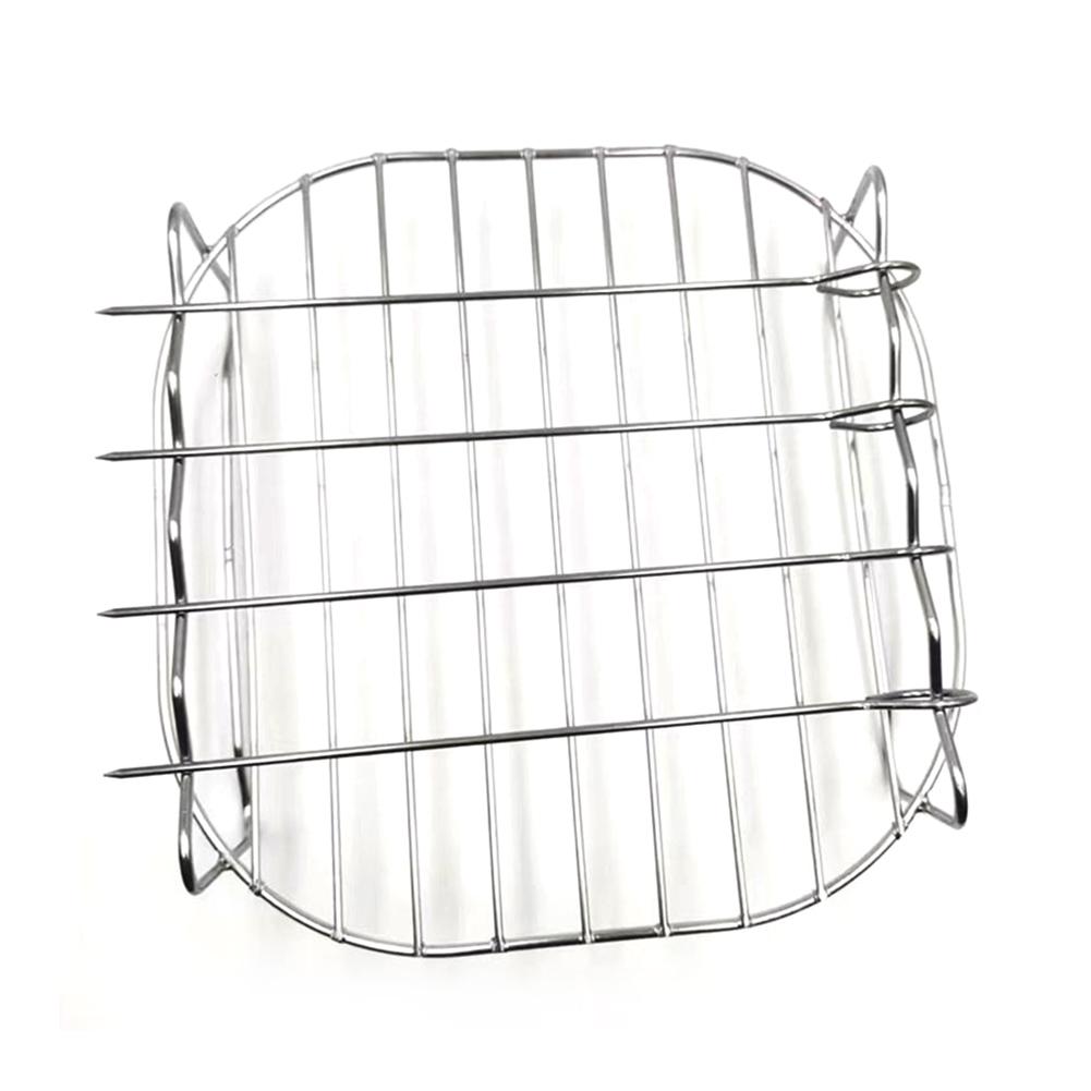 Air Fryer Stainless Steel Rack Tray&Steaming Racks Air Fryer Tools Baking Pan BBQ Gril Baking Cooker Accessories Cooking Tools