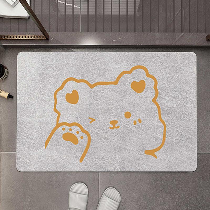 Diatom Mud Mat Cushioned Bathroom Bathroom Door Moisture-wicking Non-slip Mat Home Entry Mat Toilet Pedal Mat Durable
