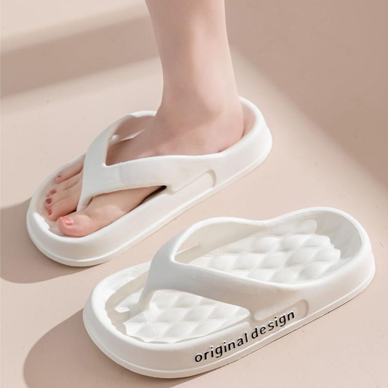 Supersoft Thick Sole EVA Unisex Flip Flops Home Non-slip Light Slides Outdoor Versatile Beach Flat Sandals for Couples Sandalias