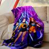[1pc Kpop Demon Hunters Blanket] All-Season Blanket - Cozy Blanket for Sofa Couch Home Decoration, Digital Printed Nap Blanket