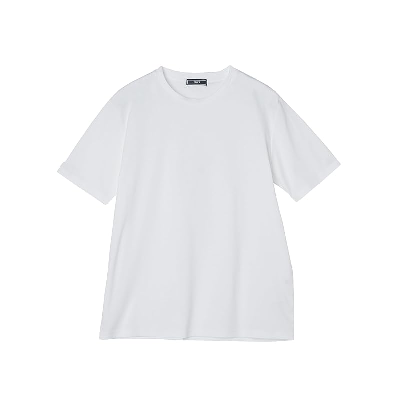 

[Ships] T-shirt ALBINI crew neck Plain color men s 112100247 white L