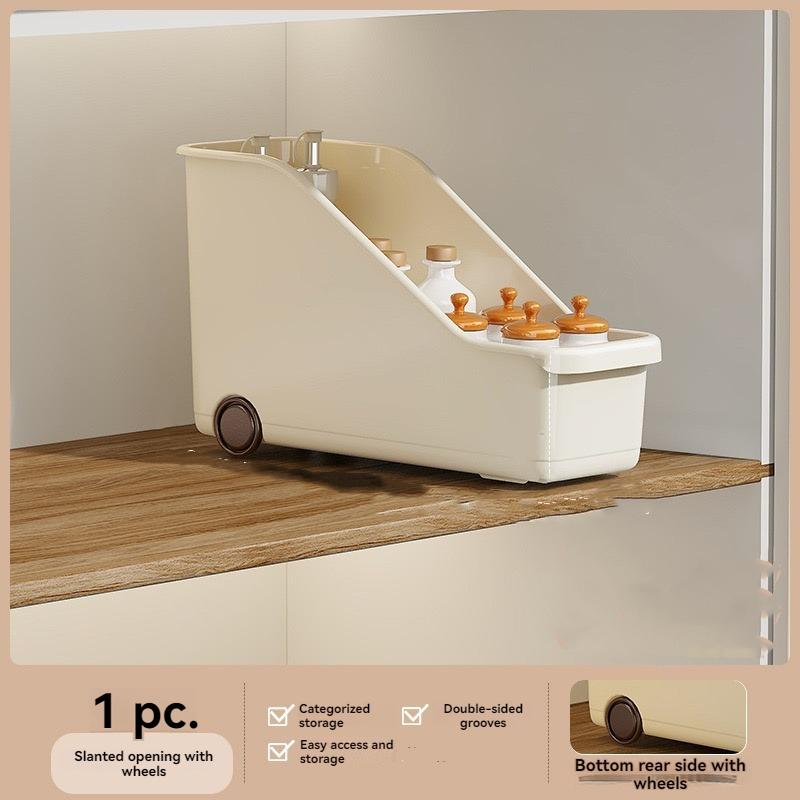 1Pc/Kitchen Cabinet Storage Box Plastic Storage Box Storage Rack Storage Organizer Box