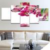 5 Panel/pieces HD Print The butterfly with flower wall posters Print On Canvas Art Painting For home living room decoration
