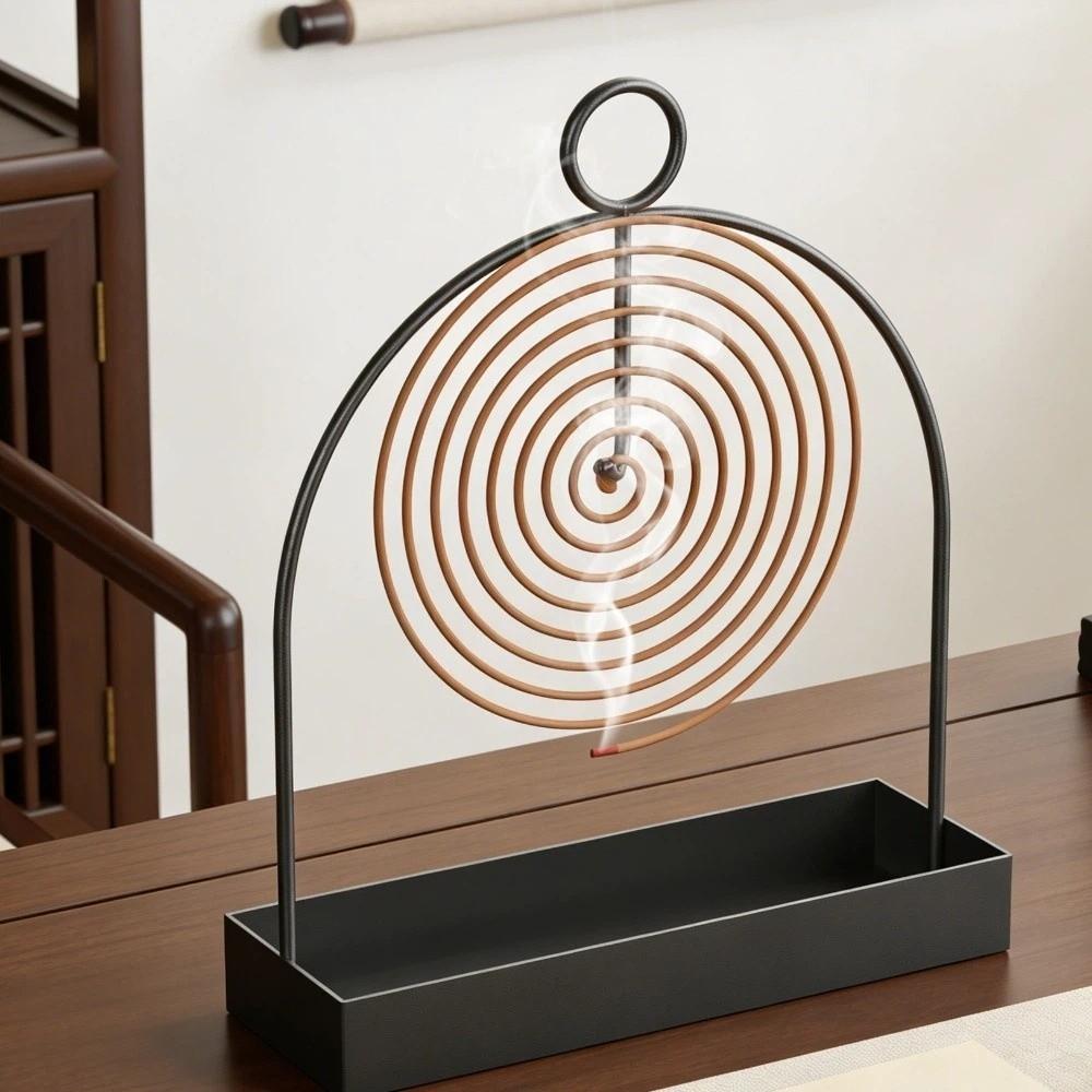 Anti Scalding Incense Holder Rustproof Coil Incense Burner Coil Vertical Stand  Indoor Use