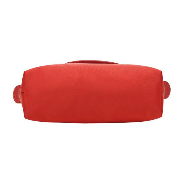 Longchamp Le Pliage Green Eco-Friendly Series Recycled Canvas Short Handle Pouch Makeup Bag Tote Mini Women Bags Bright-Red 34175919P83