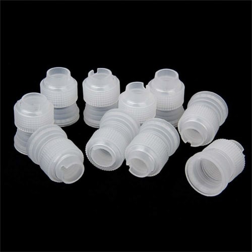 Aysekone 24-Pack Cake Decorating Couplers & Nozzles ? Plastic Icing Piping Tips Set for Pastry, Flower Design, and Baking Tools