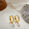 18K Gold Natural Pearl Earrings Set Stainless Steel Earrings Ear Bone Stacks Earrings