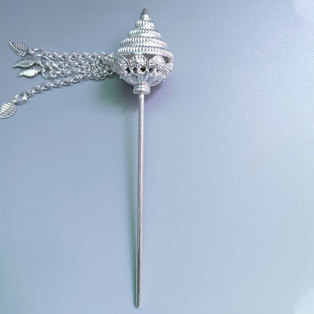 

Аксессуары Лист Пагоды Древний Стиль Головной Убор Кисточки Заколка Тайский Головной Убор Металлические Палочки для Волос B