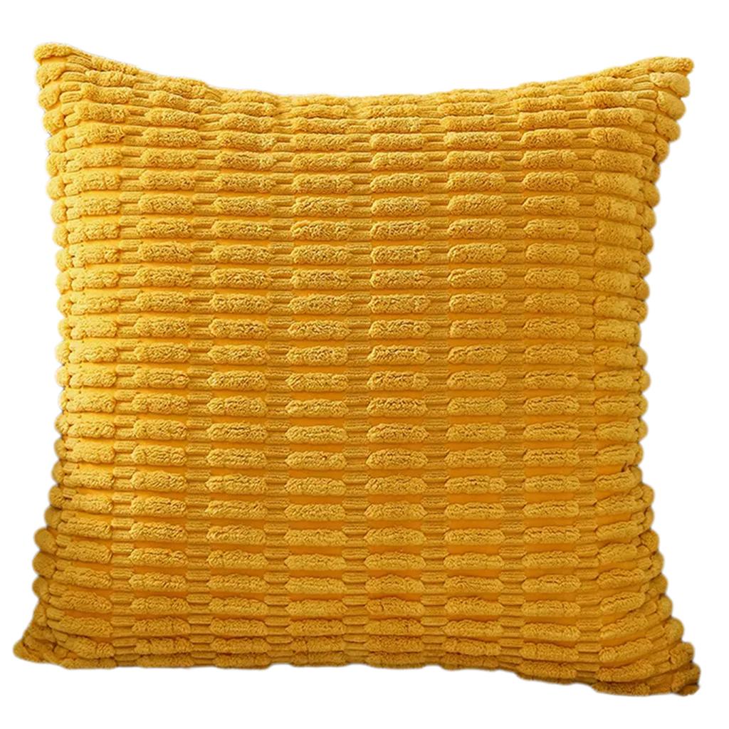 Durability Corduroy Cushion Cover with Invisible Zippered Close Enhances Any Decors Styles Standard Size 45x45cm