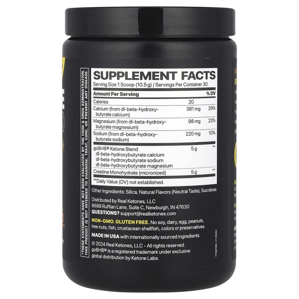 Elevate, Creatine Bhb 5000, Neutral, 316G(11.1Oz)