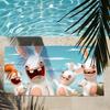 Cartoon R-Raving Cute R-Rabbids Funny Towel Shower Sauna Travel Spa Quick Dry Gym Accessories Soft Large Beach Towels