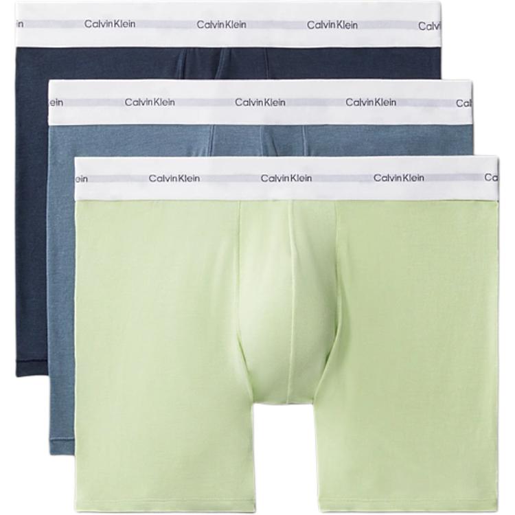 

Calvin Klein Letter Waistband Comfortable Mid-Rise Breathable Boxer Briefs European Version 3-Pack Men underwear LV00NB4264-VVS L