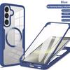Magnetic Adsorption Transparent Case for Samsung S26/S25FE/S22/S24/S23 Ultra/A17/A16A - Full Coverage
