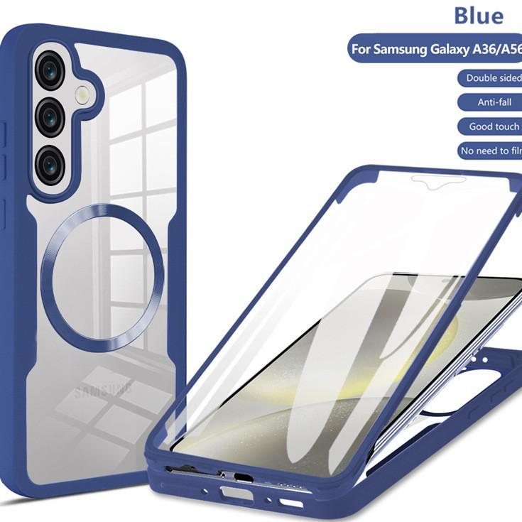 Magnetic Adsorption Transparent Case for Samsung S26/S25FE/S22/S24/S23 Ultra/A17/A16A - Full Coverage