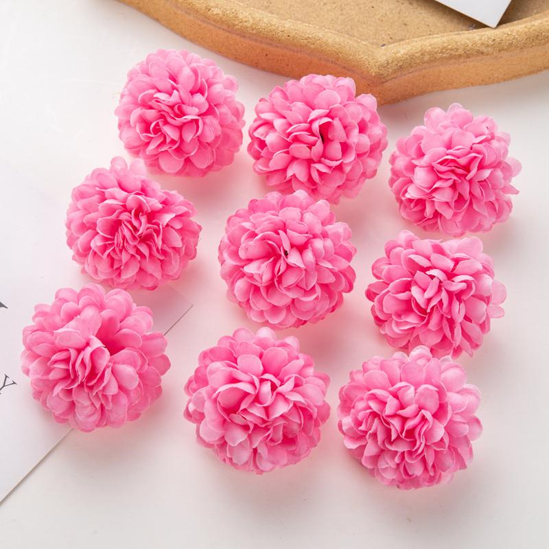 50pcs Artificial Hydrangea Flowers Wall Wedding for Home Decor Christmas Wreaths Scrapbook Photography Props Bridal Accessories