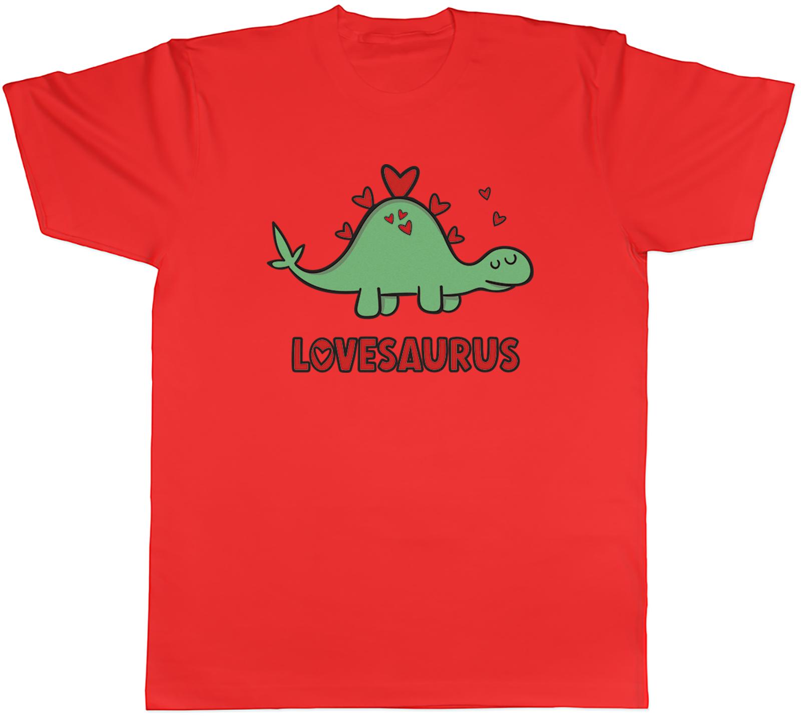 Valentines Day Unisexs TShirt Dinosaur Lovesaurus Hearts Tee Gift S