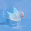 Colorful Luminous Swan Resin Ornament For Home Desk Decor And Crafting Diy