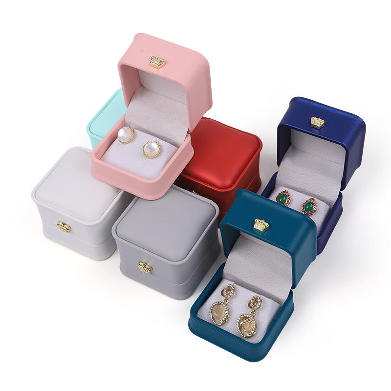 Fashionable Crown Earring Box: 9 Colors for Storing Pearls, Drop Earrings, Gold, Silver, Jade Ear Studs