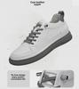 Autumn Men's White Height-Increasing Shoes 8cm - Korean/British Casual Fashion Shoes 