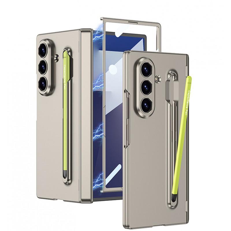 Magnetic Flip Phone Case Galaxy Z Fold 8 Ultra With Built-in Stylus Slot PC Hard Shell Anti-Scratch Drop Protection