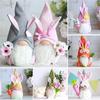 Easter Faceless Gnome Rabbit Doll Spring Easter Festival Party Home Decorations Kids Gift Favor Rabbit Carrot Ornament