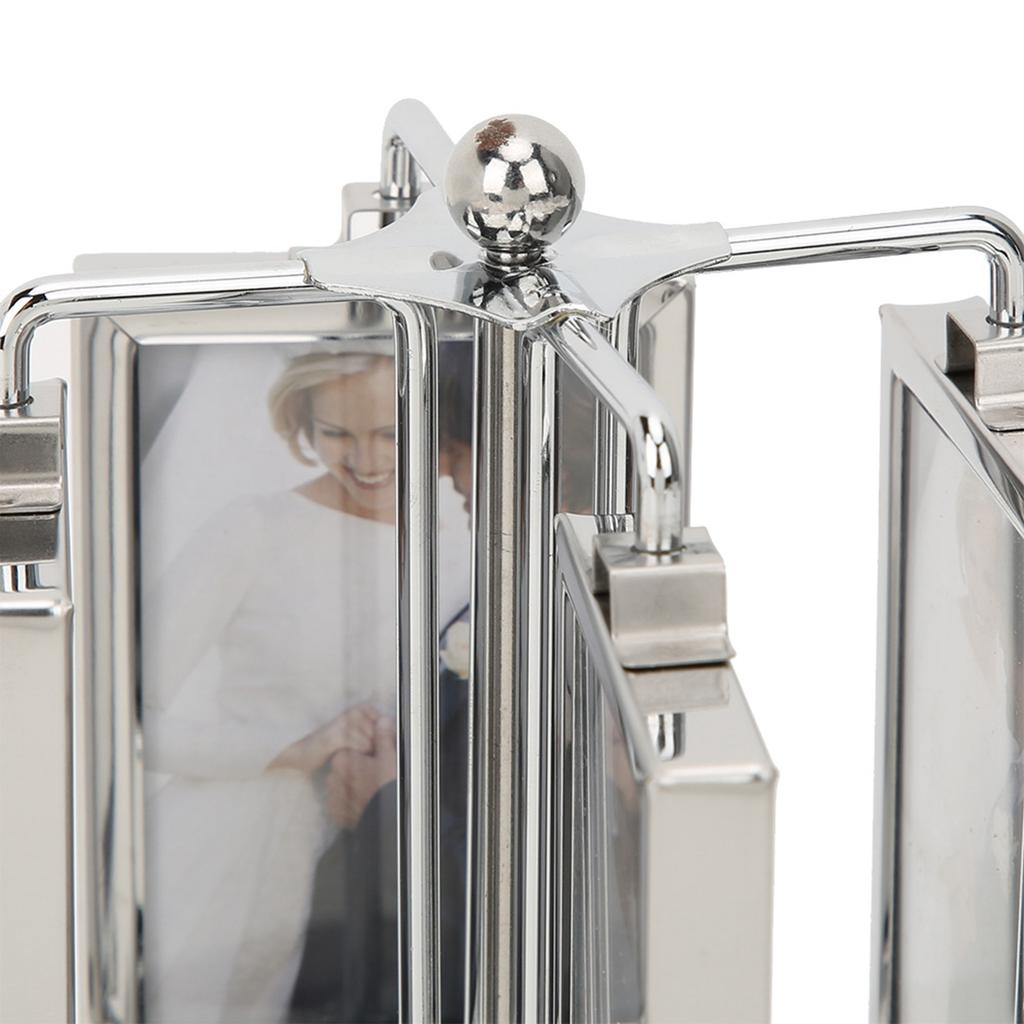 Rotating Music Box Photo Picture Frame Home Living Room Bedroom Decoration for 3x2in Photo