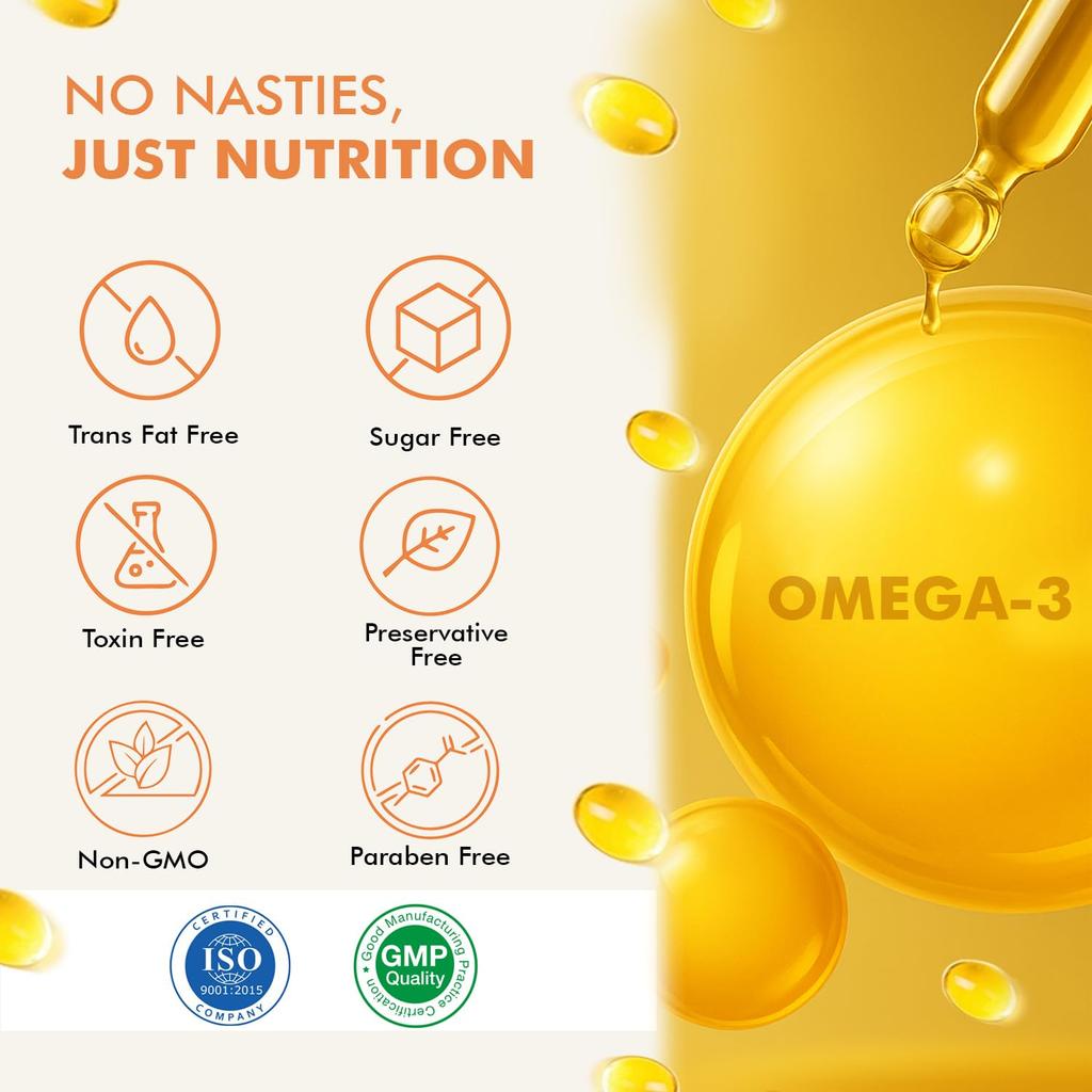 Dr. Morepen COD Liver Oil Capsules Omega 3 EPA DHA with Vitamins D E 100 Softgels Pack of 1