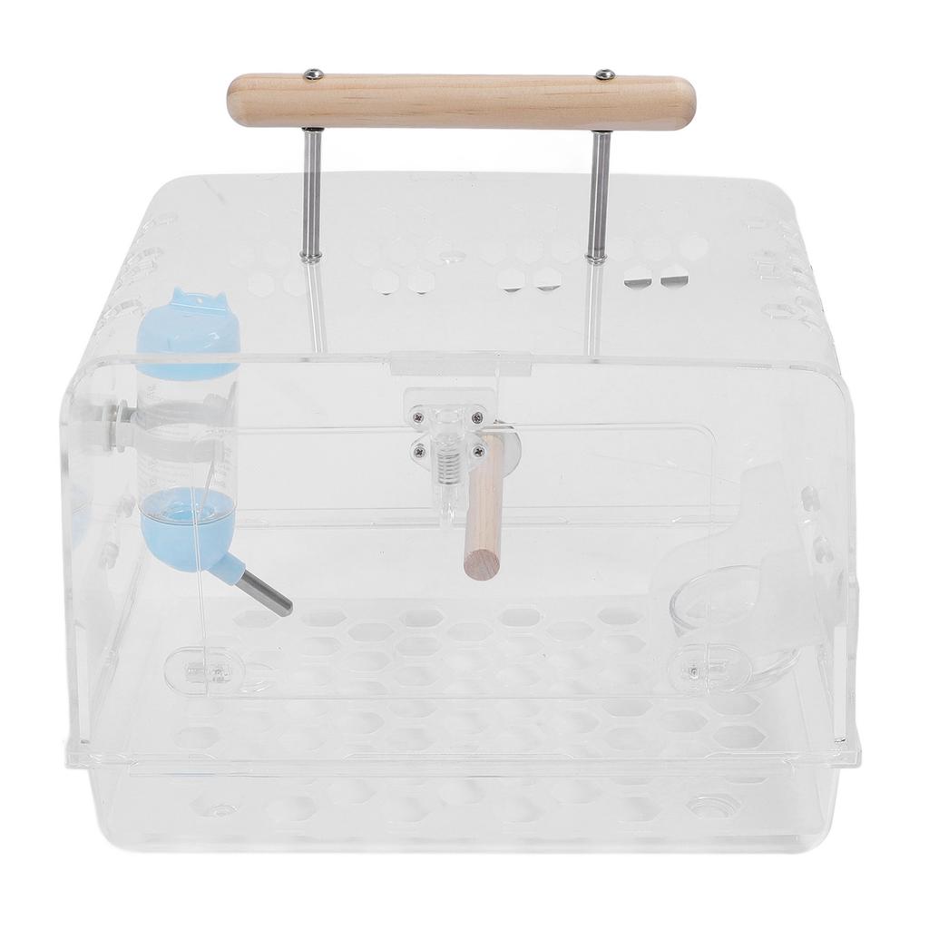 Hamster Carrier Cage Acrylic Bite Proof Portable Small Animal Carry Case for Hamsters Golden Bears