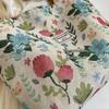 Large Floral Canvas Handbag with Shoulder Straps for Commuters and Students
