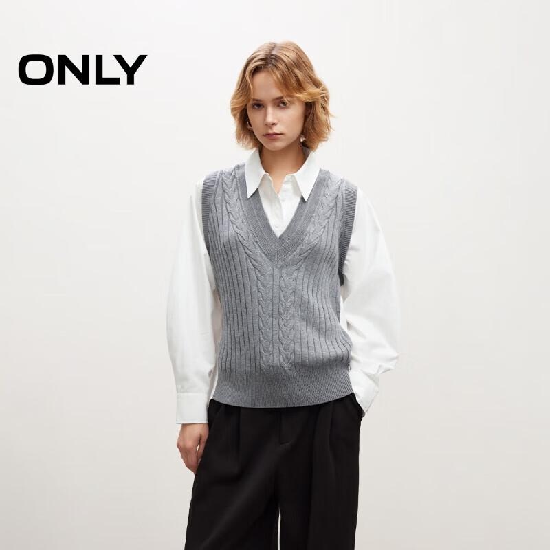 ONLY Faux Two-Piece Ribbed Vest Shirt EU 38