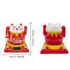 Wealth Welcoming Fortune Cat Waving Arm Car Decoration Automotive Interior Supplies  Office