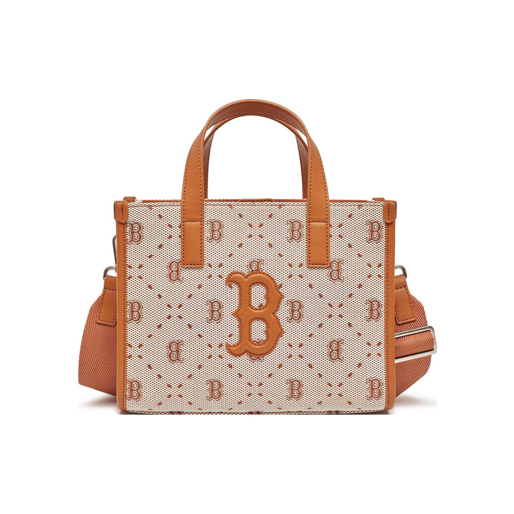 

Новая сумка-тоут из синтетической кожи MLB, сумка для покупок, сумочка, сумка через плечо, сумка на плечо, маленький размер, женская, коричневая 3AORS013N-43BRS 24.9*8.9*19.1CM