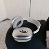 Chrome Skull Design Hard Case Cover AirPods Max Headphones Full Protection Ear Cup Shell