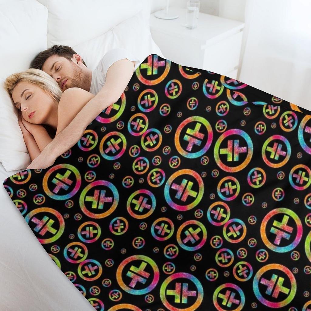 Take That Neon Symbol Throw Blanket Thermals For Travel Decorative Sofa Winter beds Giant Sofa Blankets