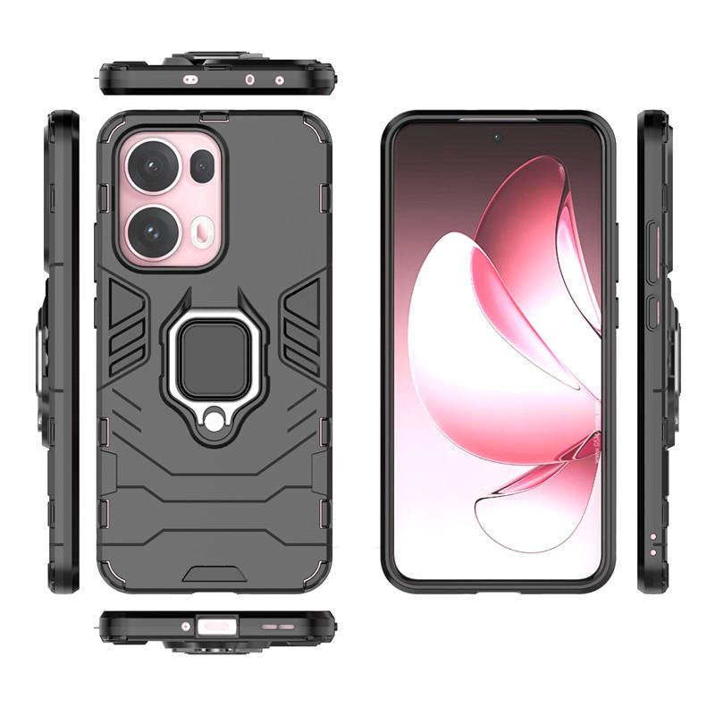 For Reno 13 Pro 5G Case For OPPO Reno 13 12 11 Pro Cover Armor Finger Ring Hard Shockproof Protective Bumper For Reno 11 12 13
