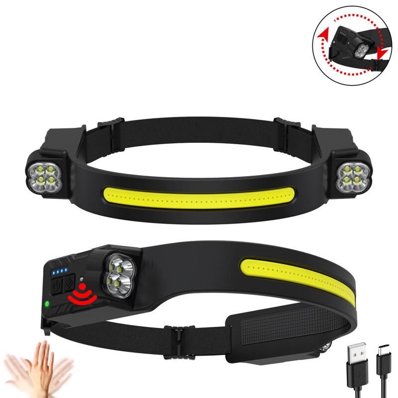 

Meng Pao Dual-Head Rechargeable Silicone COB Headlamp
