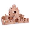 Kindergarten Solid Beech Wood Large Construction Blocks Set, 182-Piece