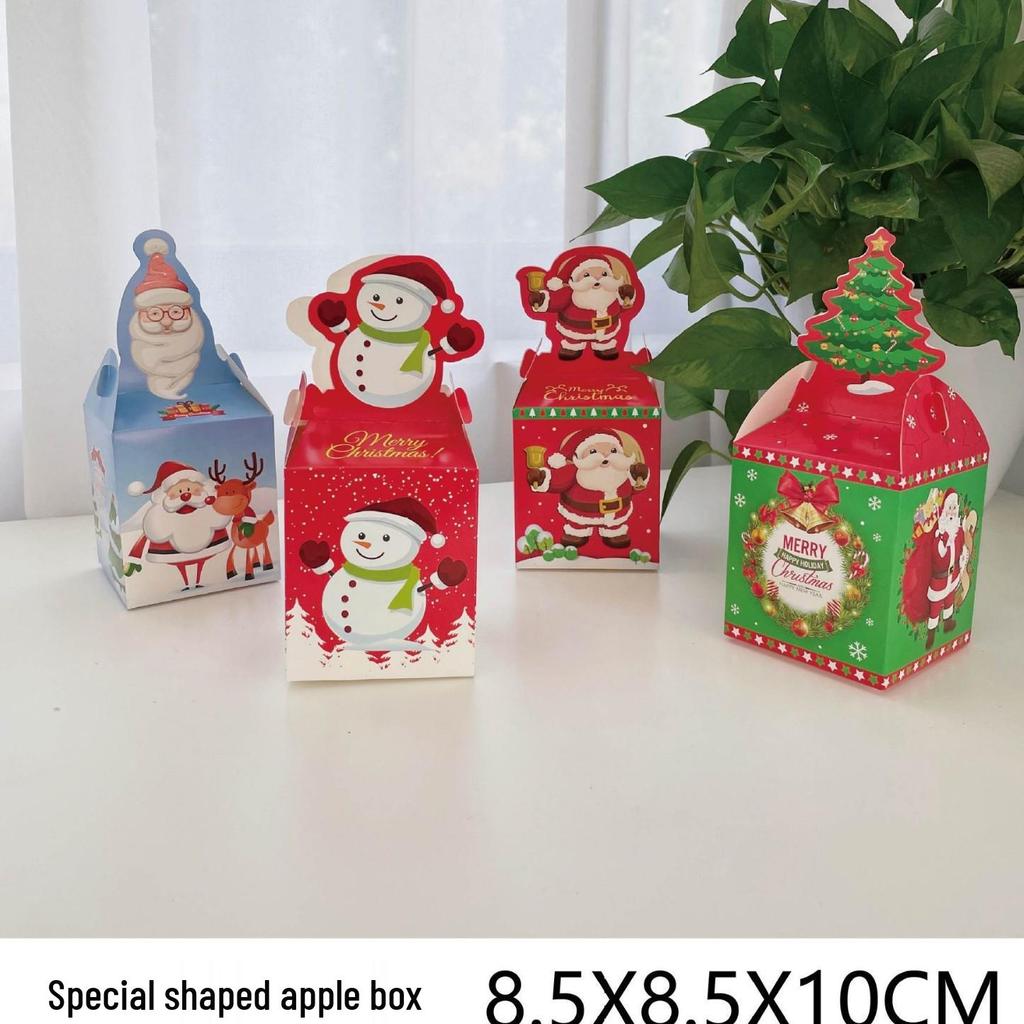 Christmas Eve Apple Gift Box – Festive Packaging for Candy and Gifts
