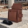 Waist-Mounted Tool Pouch Adjustable with Waist Belt for Woodworking