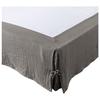 Cache sommier gaze de coton 180 x 200 cm Gaia Granit